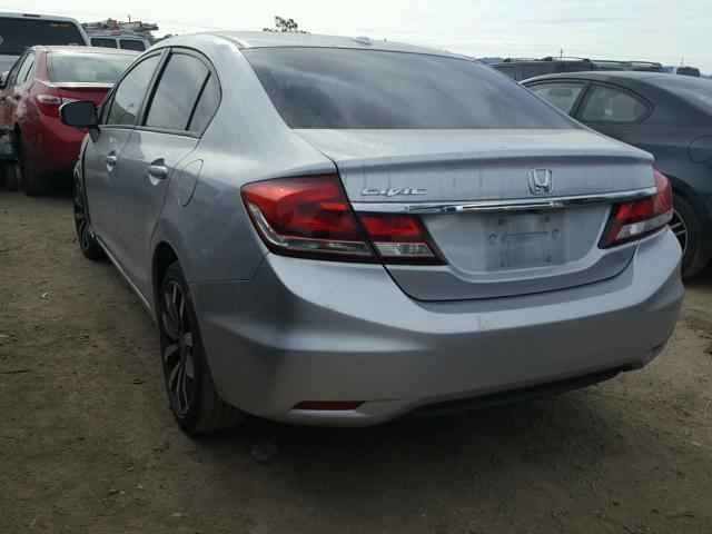 2HGFB2F90FH535048 - 2015 HONDA CIVIC EXL SILVER photo 3