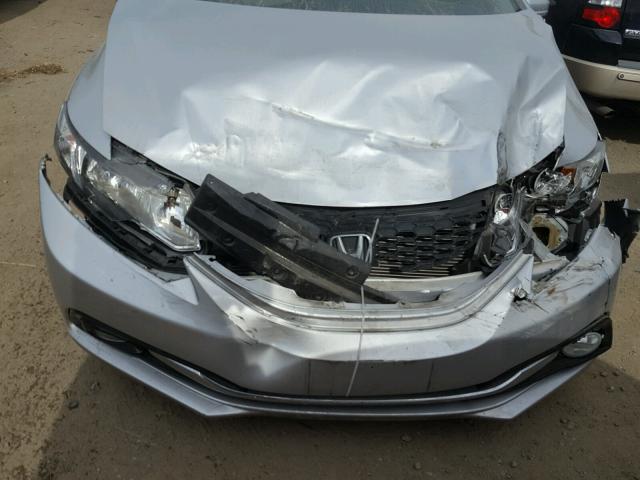 2HGFB2F90FH535048 - 2015 HONDA CIVIC EXL SILVER photo 9