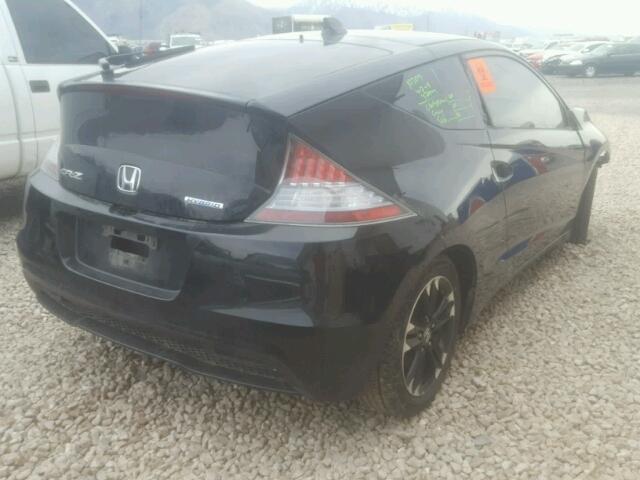 JHMZF1D67ES001392 - 2014 HONDA CR-Z EX BLACK photo 4