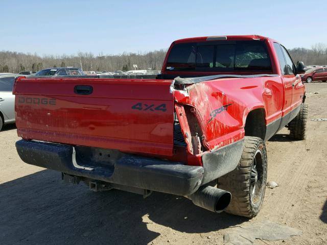 1B7KF2364WJ246247 - 1998 DODGE RAM 2500 RED photo 4