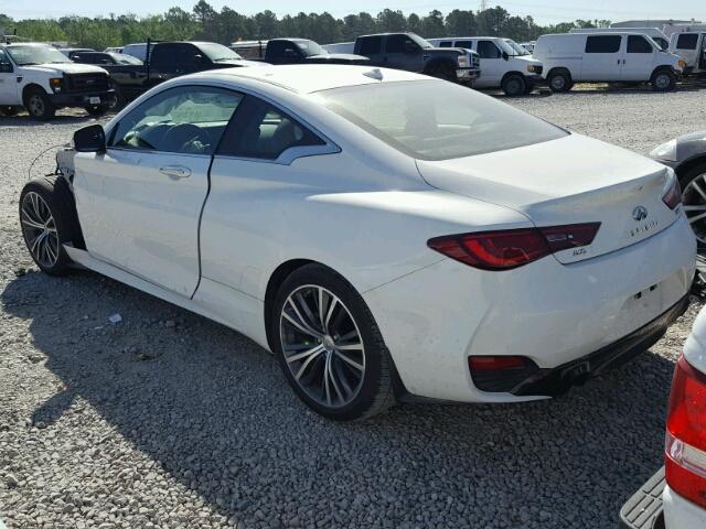 JN1CV7EL4HM320228 - 2017 INFINITI Q60 BASE WHITE photo 3