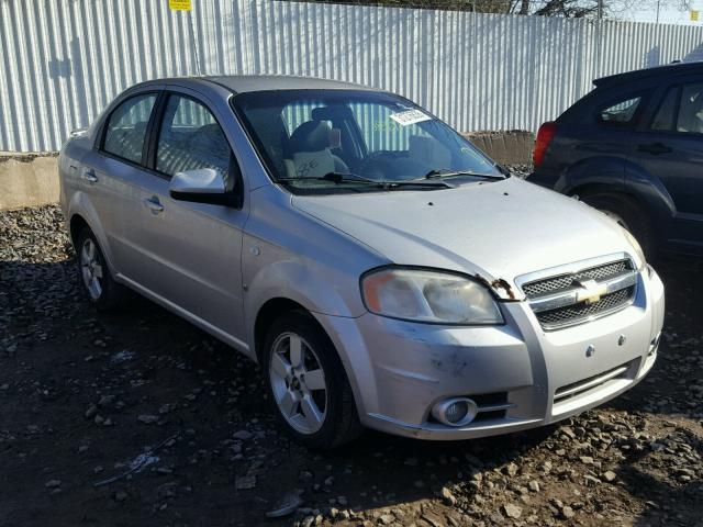 KL1TG566X8B058271 - 2008 CHEVROLET AVEO LT SILVER photo 1