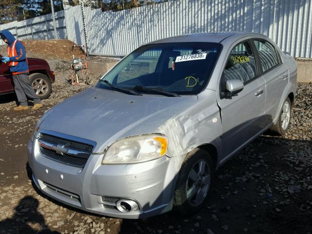 KL1TG566X8B058271 - 2008 CHEVROLET AVEO LT SILVER photo 2