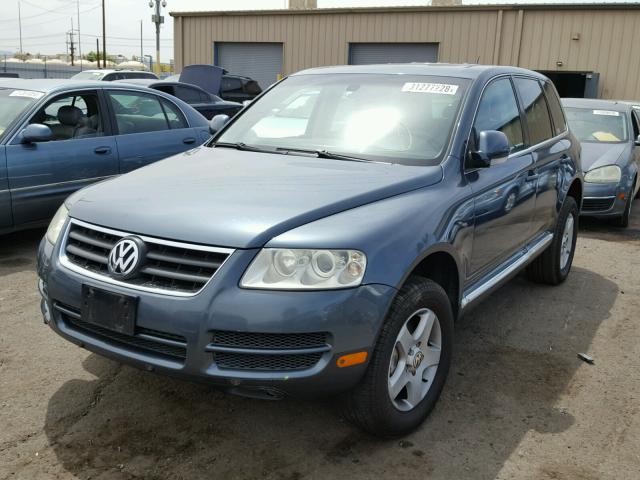 WVGZE77LX7D002144 - 2007 VOLKSWAGEN TOUAREG V6 BLUE photo 2