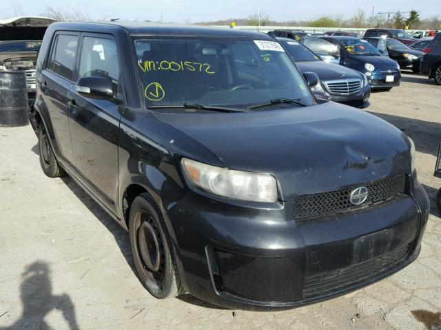 JTLKE50E881001572 - 2008 TOYOTA SCION XB BLACK photo 1