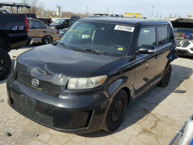 JTLKE50E881001572 - 2008 TOYOTA SCION XB BLACK photo 2