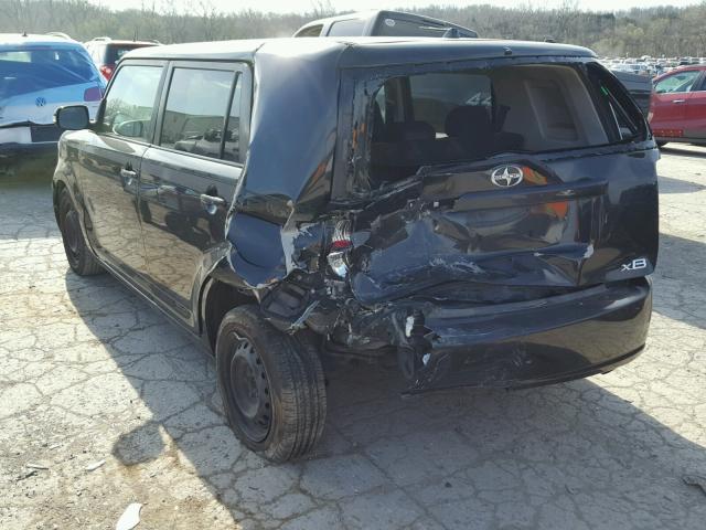 JTLKE50E881001572 - 2008 TOYOTA SCION XB BLACK photo 3