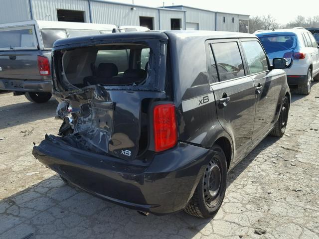 JTLKE50E881001572 - 2008 TOYOTA SCION XB BLACK photo 4