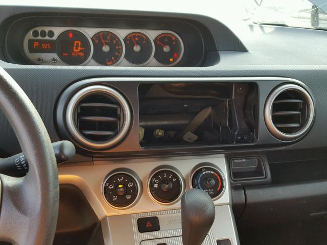 JTLKE50E881001572 - 2008 TOYOTA SCION XB BLACK photo 9