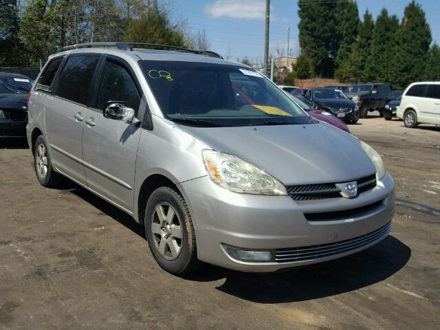 5TDZA22CX4S098223 - 2004 TOYOTA SIENNA XLE SILVER photo 1