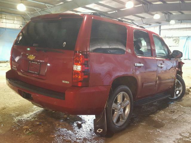 1GNSKBE08CR269300 - 2012 CHEVROLET TAHOE K150 RED photo 4