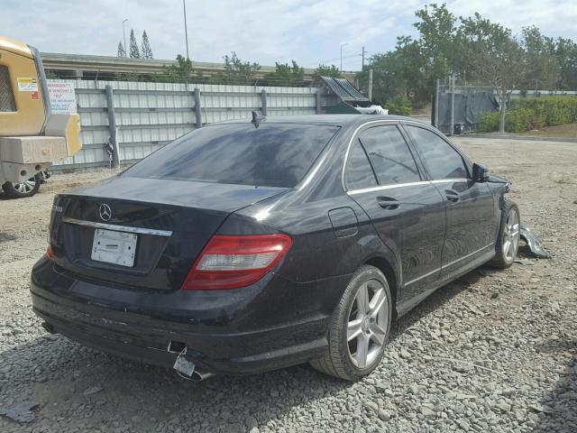 WDDGF5EB0AR104446 - 2010 MERCEDES-BENZ C 300 BLACK photo 4