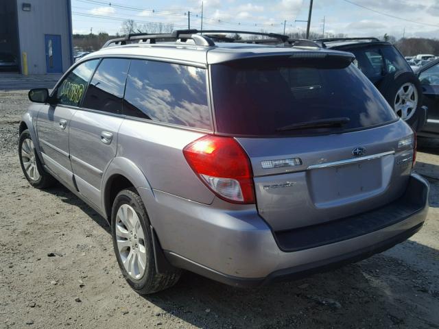 4S4BP66C397315447 - 2009 SUBARU OUTBACK 2. GRAY photo 3