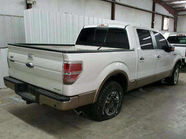 1FTFW1CF8CKE31614 - 2012 FORD F150 SUPER TWO TONE photo 4