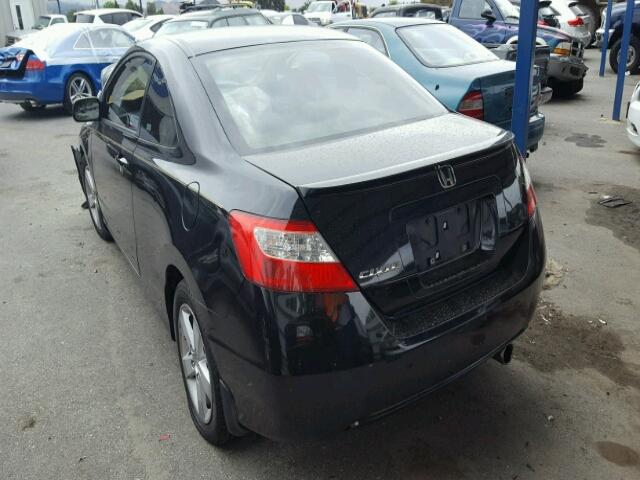2HGFG12866H573490 - 2006 HONDA CIVIC EX 黑色 照片 3