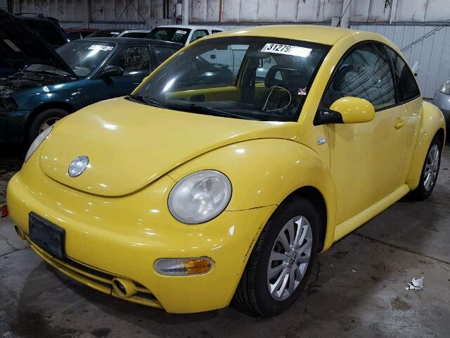 3VWCK21C72M434344 - 2002 VOLKSWAGEN NEW BEETLE 黄色 照片 2