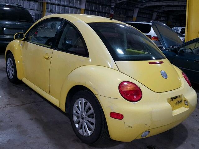 3VWCK21C72M434344 - 2002 VOLKSWAGEN NEW BEETLE 黄色 照片 3