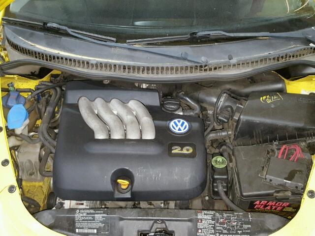 3VWCK21C72M434344 - 2002 VOLKSWAGEN NEW BEETLE 黄色 照片 7