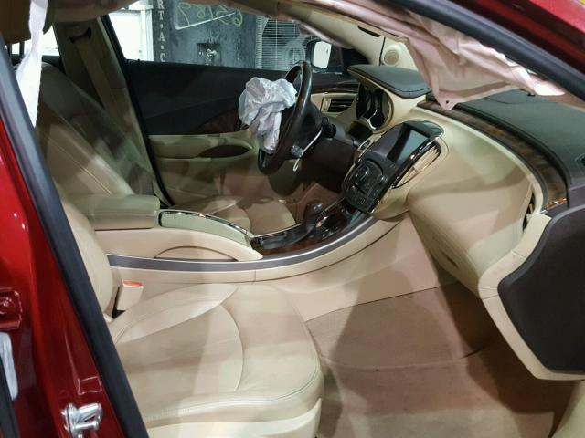 1G4GF5E34DF240180 - 2013 BUICK LACROSSE P RED photo 5