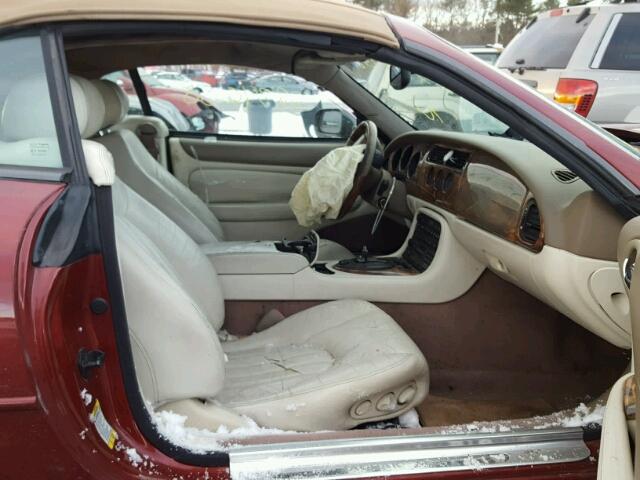 SAJDA42C71NA17366 - 2001 JAGUAR XK8 RED photo 5