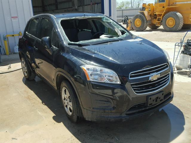 3GNCJKSB1FL245736 - 2015 CHEVROLET TRAX LS BLACK photo 1