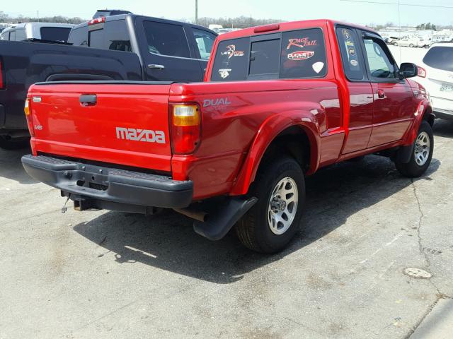 4F4YR46E83TM13779 - 2003 MAZDA B4000 CAB RED photo 4