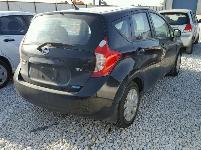 3N1CE2CP1EL403694 - 2014 NISSAN VERSA NOTE BLACK photo 4