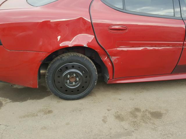2G2WP552971190008 - 2007 PONTIAC GRAND PRIX RED photo 9
