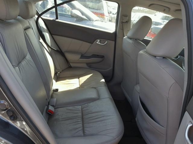 2HGFB2F99CH513822 - 2012 HONDA CIVIC EXL GRAY photo 6