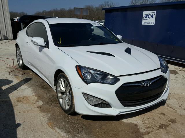 KMHHT6KJ8FU125313 - 2015 HYUNDAI GENESIS CO WHITE photo 1