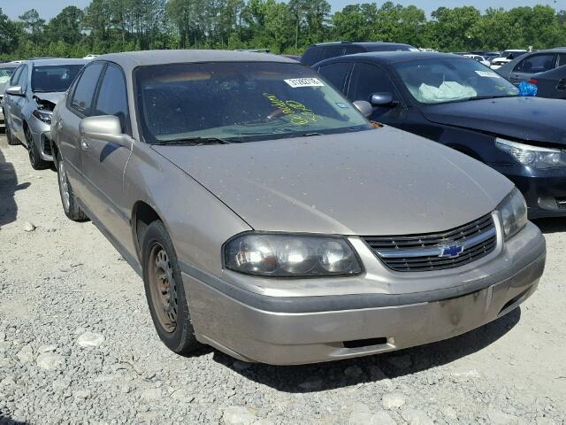 2G1WF52E319154507 - 2001 CHEVROLET IMPALA TAN photo 1