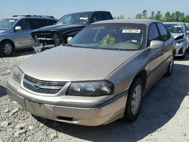 2G1WF52E319154507 - 2001 CHEVROLET IMPALA TAN photo 2