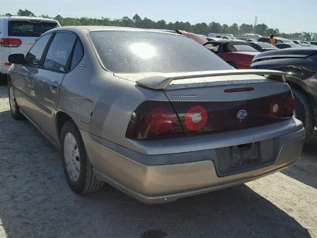 2G1WF52E319154507 - 2001 CHEVROLET IMPALA TAN photo 3