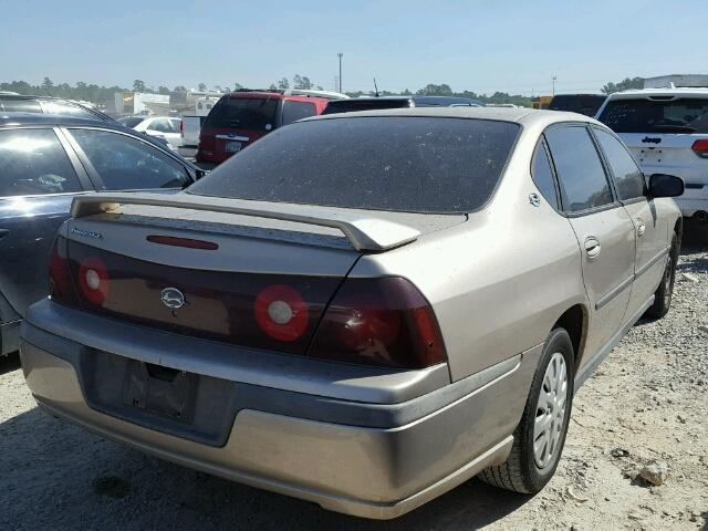 2G1WF52E319154507 - 2001 CHEVROLET IMPALA TAN photo 4