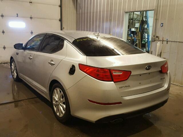 5XXGN4A73FG394457 - 2015 KIA OPTIMA EX SILVER photo 3