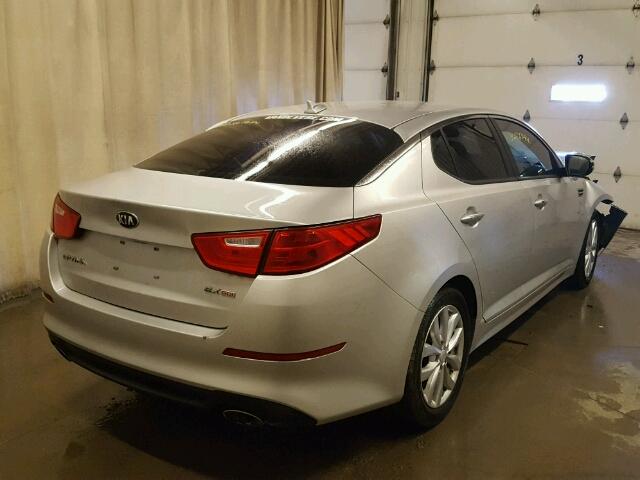 5XXGN4A73FG394457 - 2015 KIA OPTIMA EX SILVER photo 4