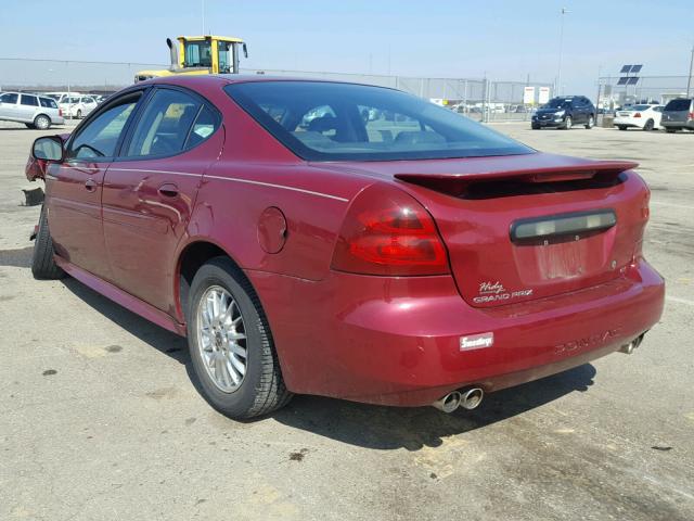 2G2WS522941367459 - 2004 PONTIAC GRAND PRIX მუქწითელი ფოტო 3