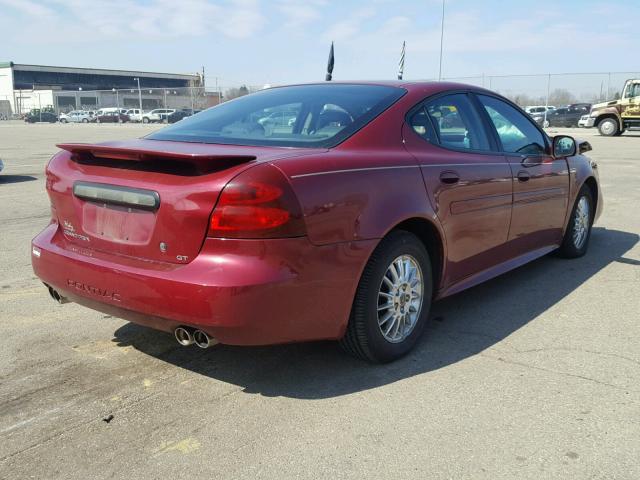 2G2WS522941367459 - 2004 PONTIAC GRAND PRIX მუქწითელი ფოტო 4