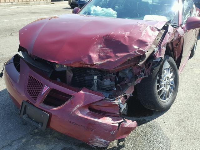 2G2WS522941367459 - 2004 PONTIAC GRAND PRIX მუქწითელი ფოტო 9
