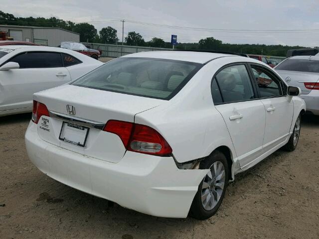 19XFA16829E044774 - 2009 HONDA CIVIC EX WHITE photo 4