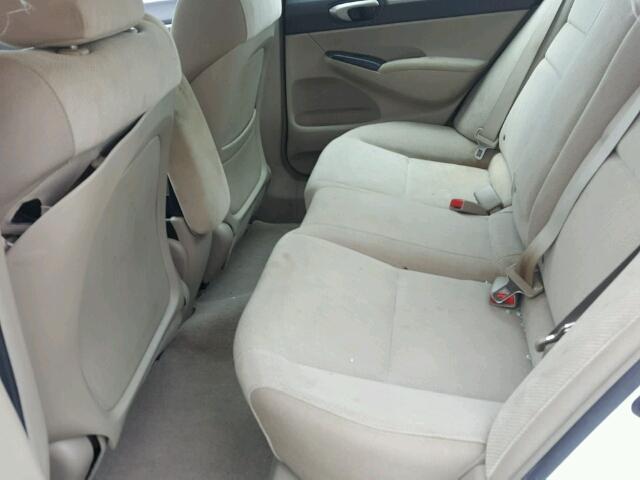 19XFA16829E044774 - 2009 HONDA CIVIC EX თეთრი ფოტო 6