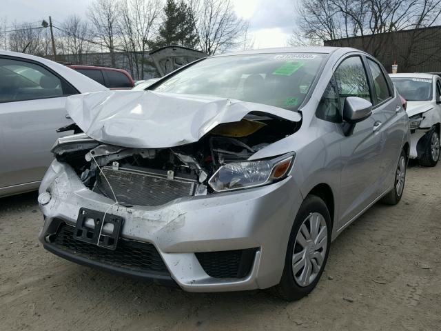 JHMGK5H50GS003855 - 2016 HONDA FIT LX SILVER photo 2