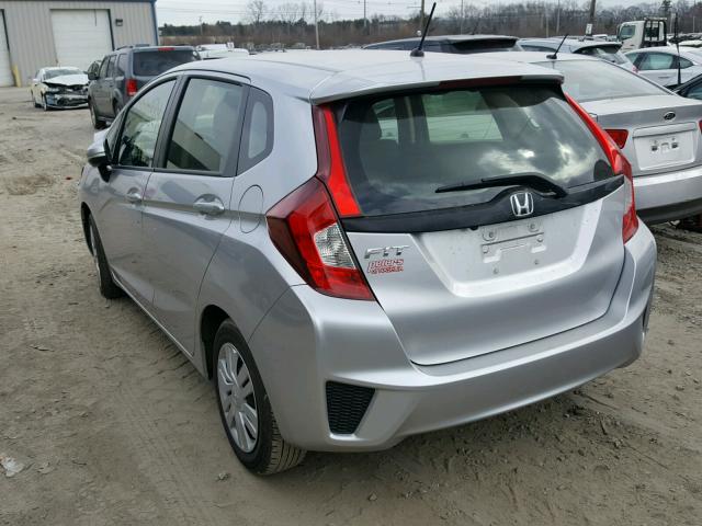 JHMGK5H50GS003855 - 2016 HONDA FIT LX SILVER photo 3