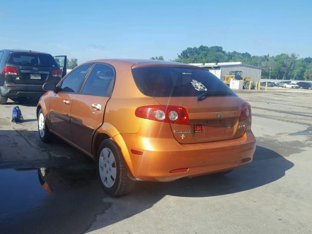 KL5JD66Z87K597663 - 2007 SUZUKI RENO BASE ORANGE photo 3