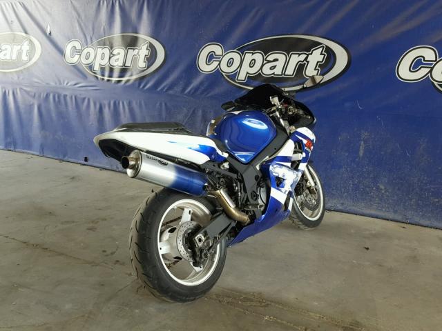 JS1GN7BA932105489 - 2003 SUZUKI GSX-R600 BLUE photo 4