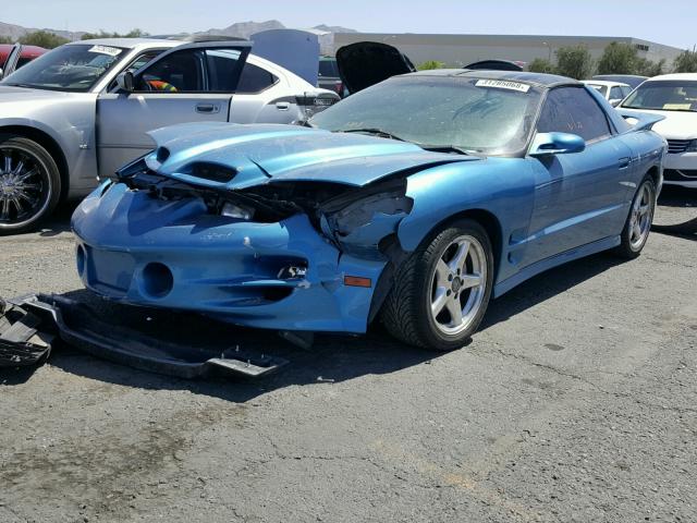 2G2FS22K4X2210080 - 1999 PONTIAC FIREBIRD BLUE photo 2