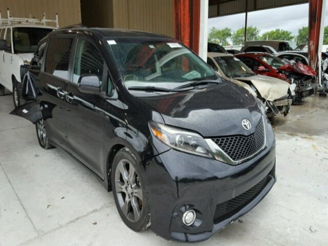 5TDXK3DCXGS695710 - 2016 TOYOTA SIENNA SE BLACK photo 1