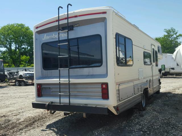 1FDKE30G0KHC03995 - 1989 FORD ECONO E350 BEIGE photo 4