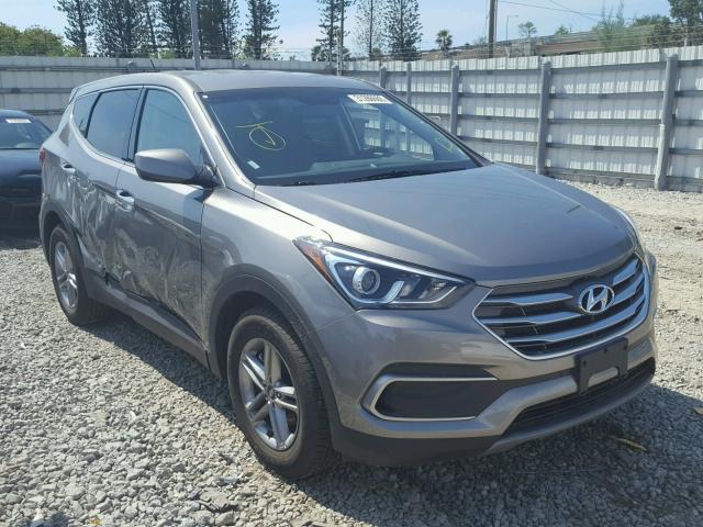 5XYZT3LB1JG542541 - 2018 HYUNDAI SANTA FE S GRAY photo 1