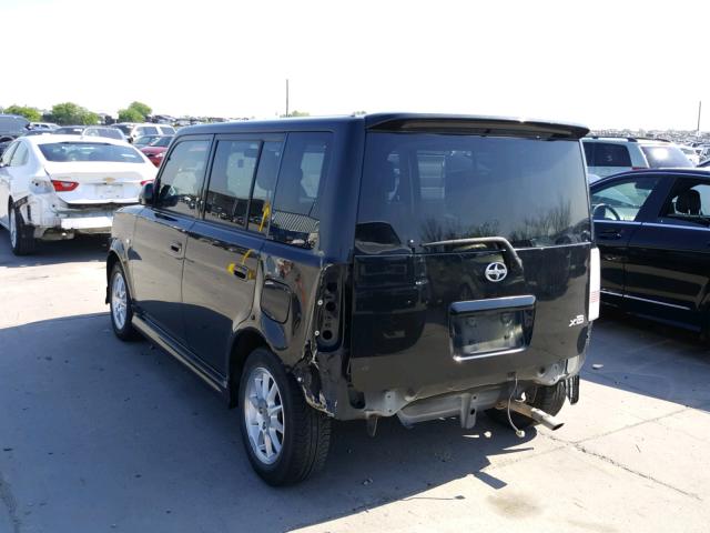 JTLKT334564068607 - 2006 TOYOTA SCION XB BLACK photo 3